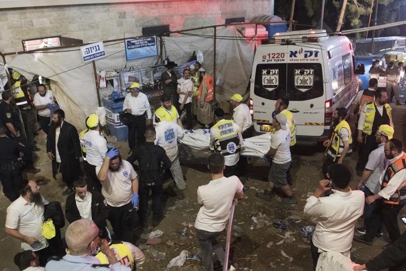イスラエル北部の宗教祭で群衆事故、数十人が死亡、負傷者は100人以上