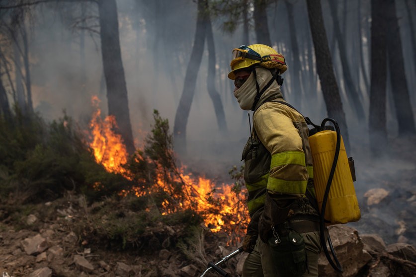 スペインで山火事相次ぐ 北西部では600人超避難 先月から季節外れの熱波 各地で最高気温40度以上記録